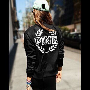 VS PINK Bomber Logo Jacket